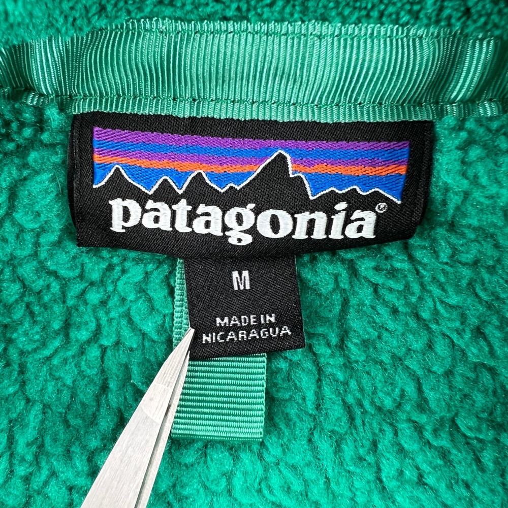 Patagonia Re-Tool Snap-T Pullover Womens M Green Fleece Jacket Polartec Gorpcore - Picture 5 of 11